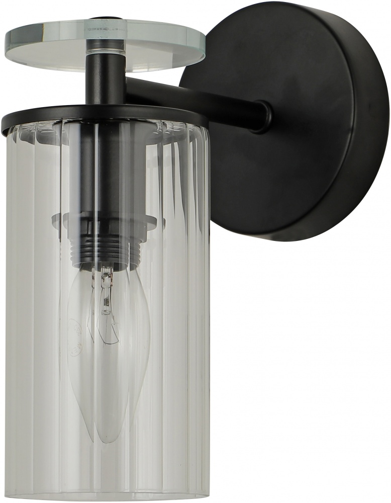 Світильник настінний Sensio Aries 1x40 Вт E14 чорний ALG-74590/1W