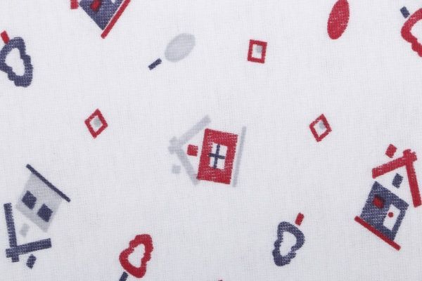 Комплект белья для мальчиков Фламинго Домик р.80 белый с принтом 188-1007-12 