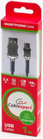 Кабель CABELEXPERT USB – microUSB 1 м синій (CCPB-M-USB-07B) 