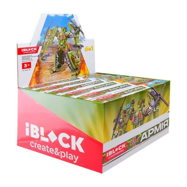 Конструктор Iblock Армия 6 видов в ассортименте PL-920-15