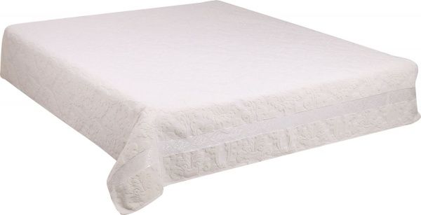 Простынь махра/жаккард 150x200 см кремовый ТЕКС 