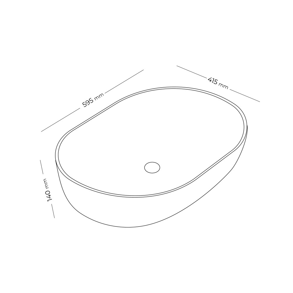 Умывальник-чаша Doosh MARMUR DO-TS-01 Marble gray