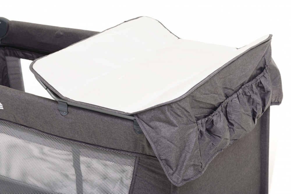 Манеж-ліжко Bambinelli 120х60х76 см темно-сірий H21-A6F4E8