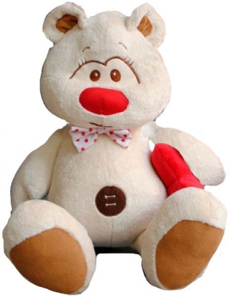 М'яка іграшка Stip Ведмідь Поль з серцем 45 см 4840437602295