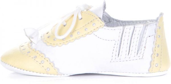 Пинетки детские MIRACLE р. 16,5 0-0-17-1 белый с лимонным 