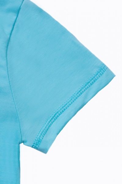 Футболка для девочек Luna Kids с принтом Smile р.116 аквамарин 