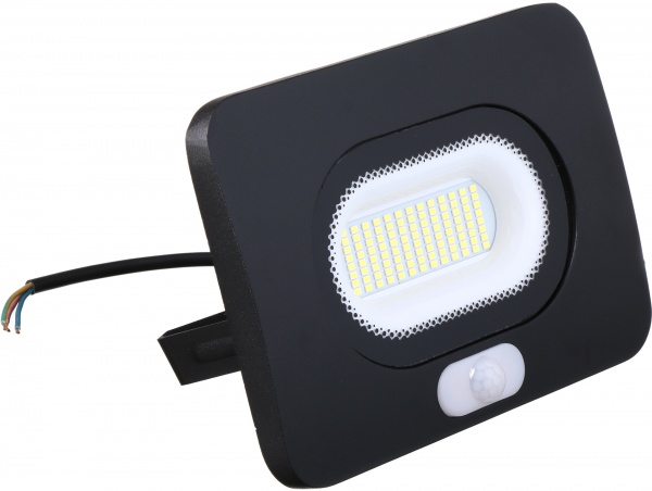 Прожектор з датчиком руху LuminArte 50 Вт IP65 чорний 