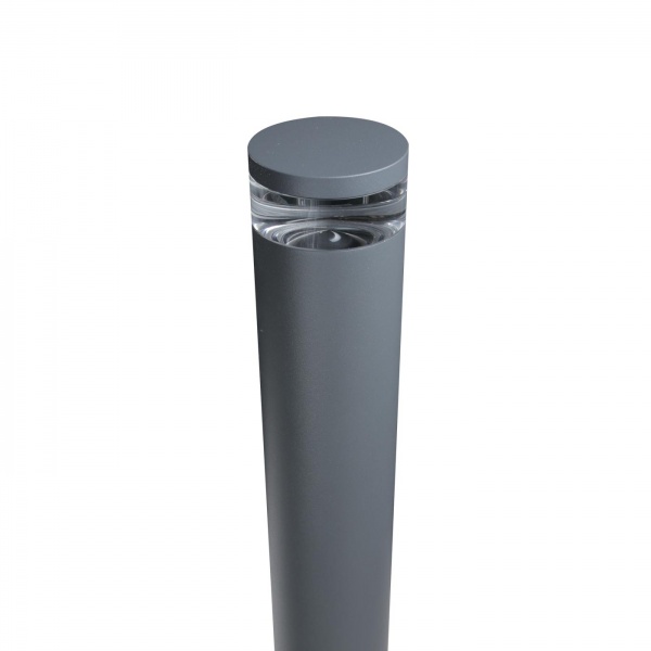 Світильник парковий Светкомплект GL-001A GU10 10 Вт IP65 темно-сірий 