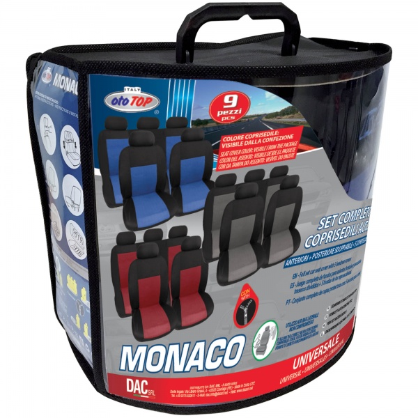 Набір чохлів для сидінь MARANELLO C/Sedile Univ Monaco Rosso червоний із чорним