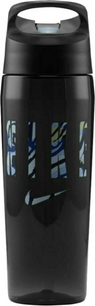 Спортивна пляшка 709 мл Nike TR Hypercharge Straw Bottle 24 OZ чорний N.000.0034.053.24