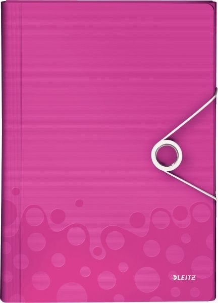 Папка з відділеннями WOW A4 рожевий металік 45890023 Leitz