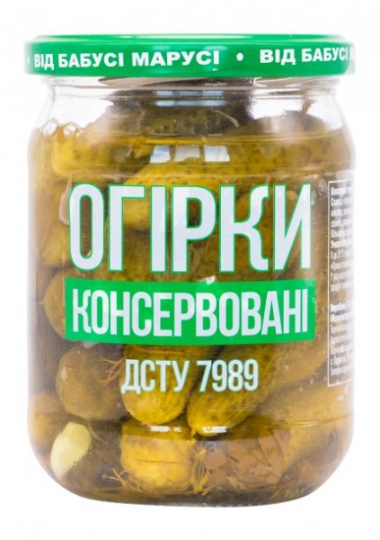 Огурцы маринованные от Бабушки Маруси 460 г