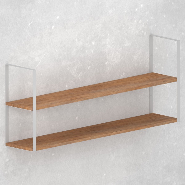 Кронштейн для полок Valore Прямоугольник двойной Loft SW-DR-28 белый