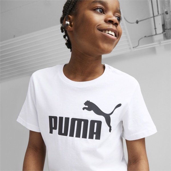 Футболка Puma ESS LOGO TEE B 58696002 р.176 білий