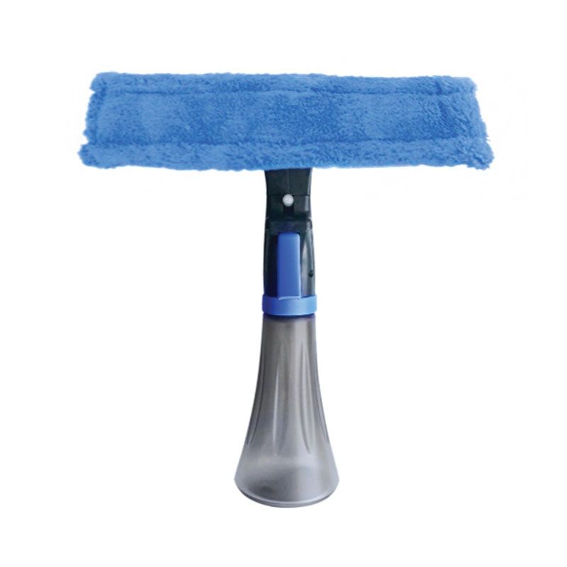 Швабра для окон и зеркал York 25 см с опрыскивателем серый 8404