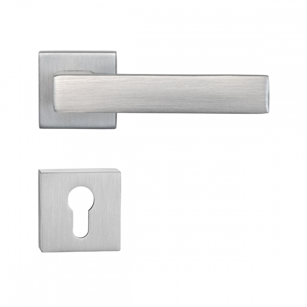 Ручка на розетке Linde A-2026 PZ MOC с накладкой PZ матовый старый хром