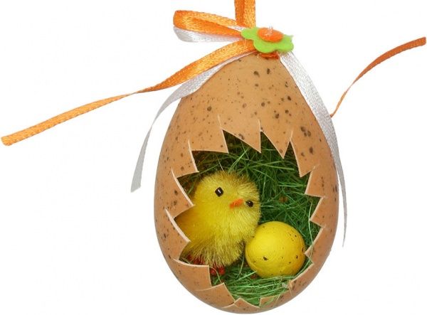 Декоративна підвіска Курчатко в яєчку 2 шт. SD12-H2276