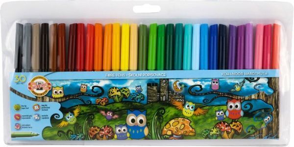 Набір фломастерів Совенята 30 кольорів 1012ЕТ Koh-i-Noor