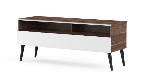 Тумба під ТВ VL 1200-VIC-WHT-RTR горіх/білий 