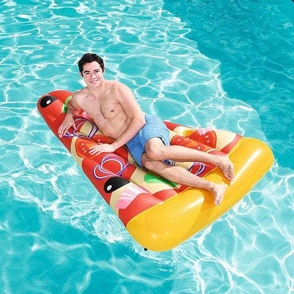 Матрас надувной Bestway 44038 Pizza Party 188х130 см желтый