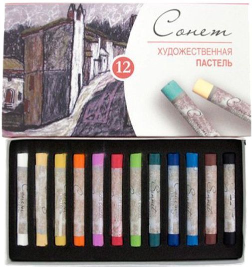 Набір пастельних олівців 12 кольорів