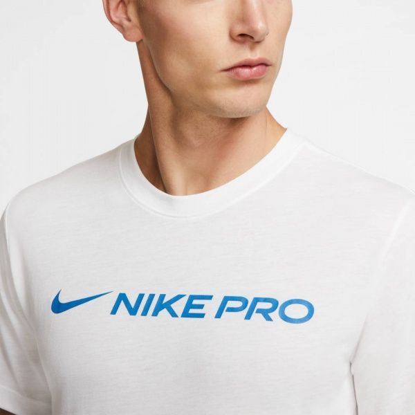 Футболка Nike M NK DRY TEE NIKE PRO CD8985-100 L білий