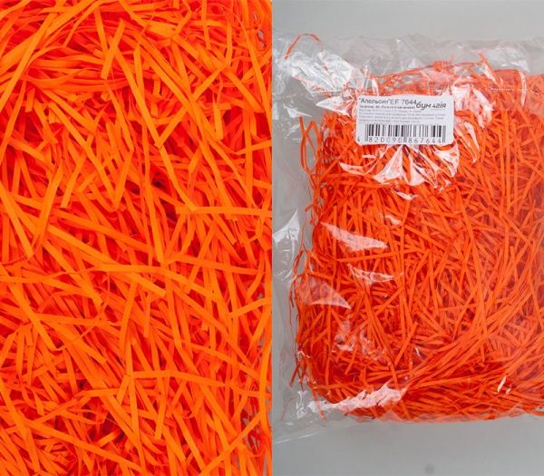 Наполнитель бумажный Бумагия Экофиллер 50 г апельсиновый