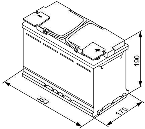 Аккумулятор автомобильный Bosch S5 A13 95Ah 850A 12V «+» справа (BO 0092S5A130)