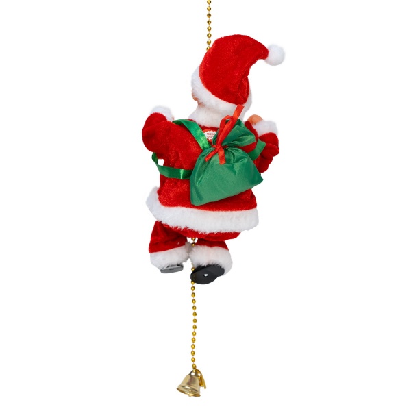 Декорація настінна Дід Мороз на мотузці 810405 