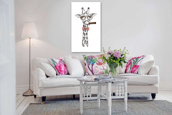 Картина на полотні М034 Mr Жираф 55x80 см ТЕРРАВОЛ 