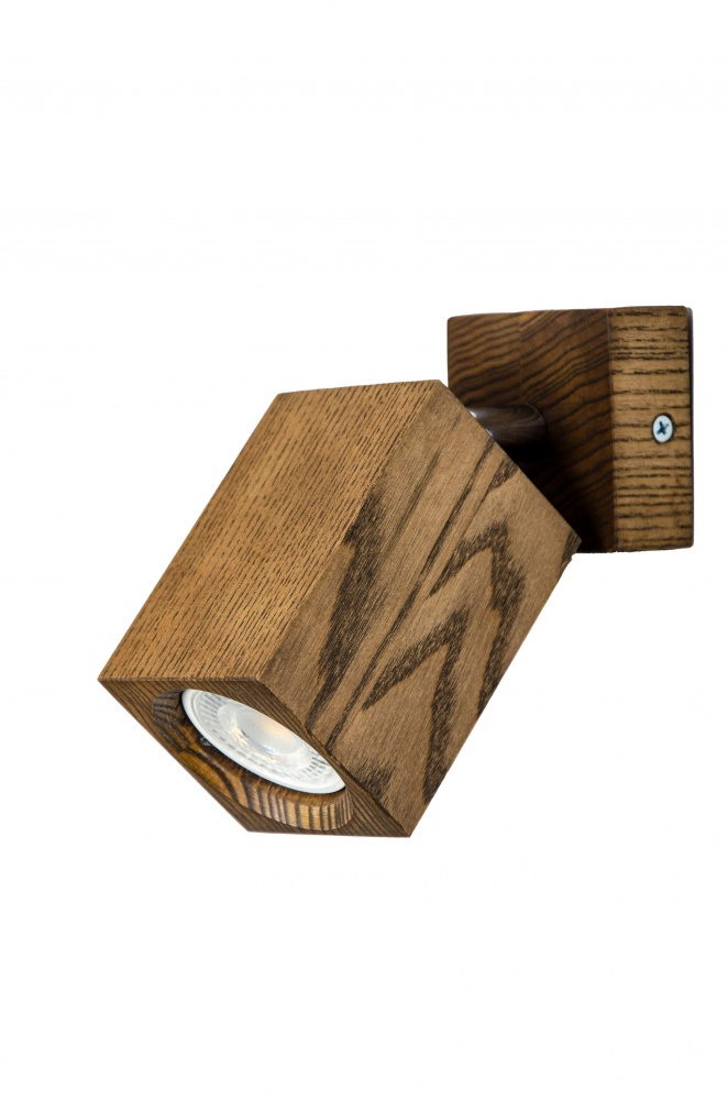 Спот Iterna Cube GU10 ясень темный LW062