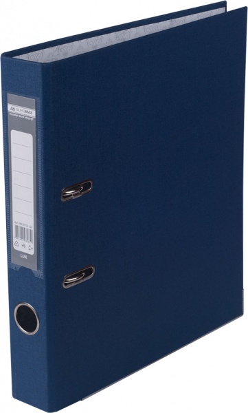 Папка-регистратор LUX односторонняя JOBMAX А4 50мм PP темно-синяя сборная BM.3012-03c Buromax