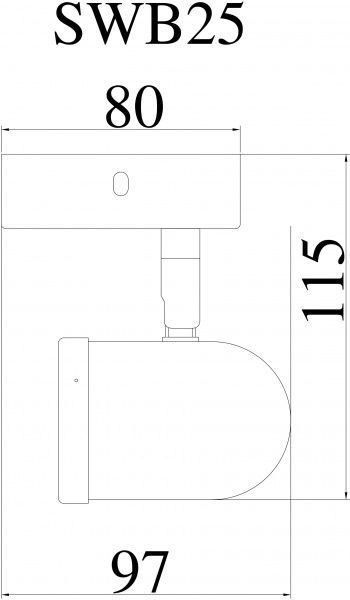 Спот Accento lighting ALIN-Amelie-1 1x50 Вт GU10 хром/белый 