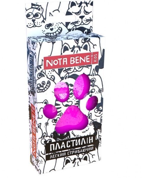 Пластилін легкий стрибаючий 15 г маджента Nota Bene