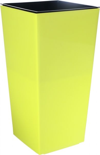 Горщик пластиковий Lamela Фінезія квадратний 29,1л лимонний 