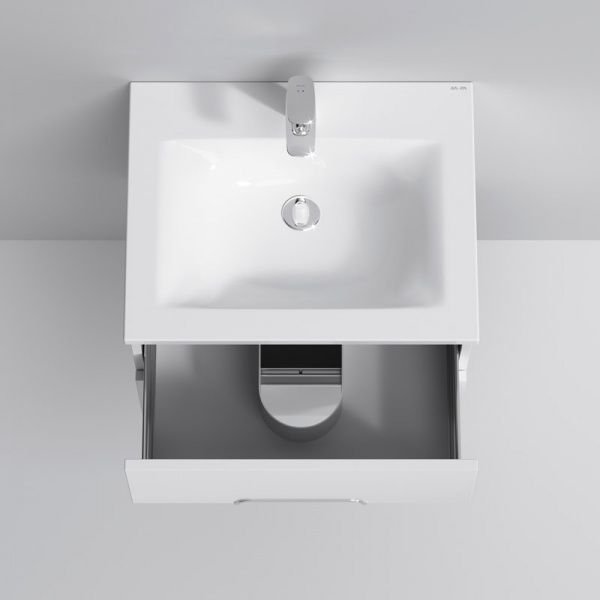 Тумба подвесная AM.PM білий глянець с умывальником Spirit 60 см