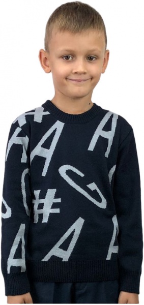 Джемпер для мальчика ART KNIT GA р.116 синий 