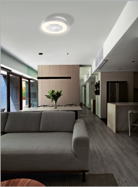 Світильник світлодіодний Ledvance Smart+Wifi Cylinder 76 Вт сірий CEILING FAN 35W 