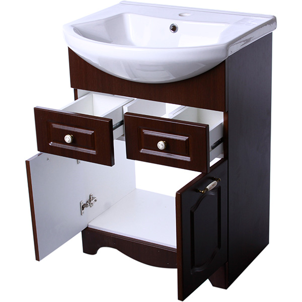 Тумба с умывальником Аква-Родос Классик 60 см 065000-u Evita 60 см орех