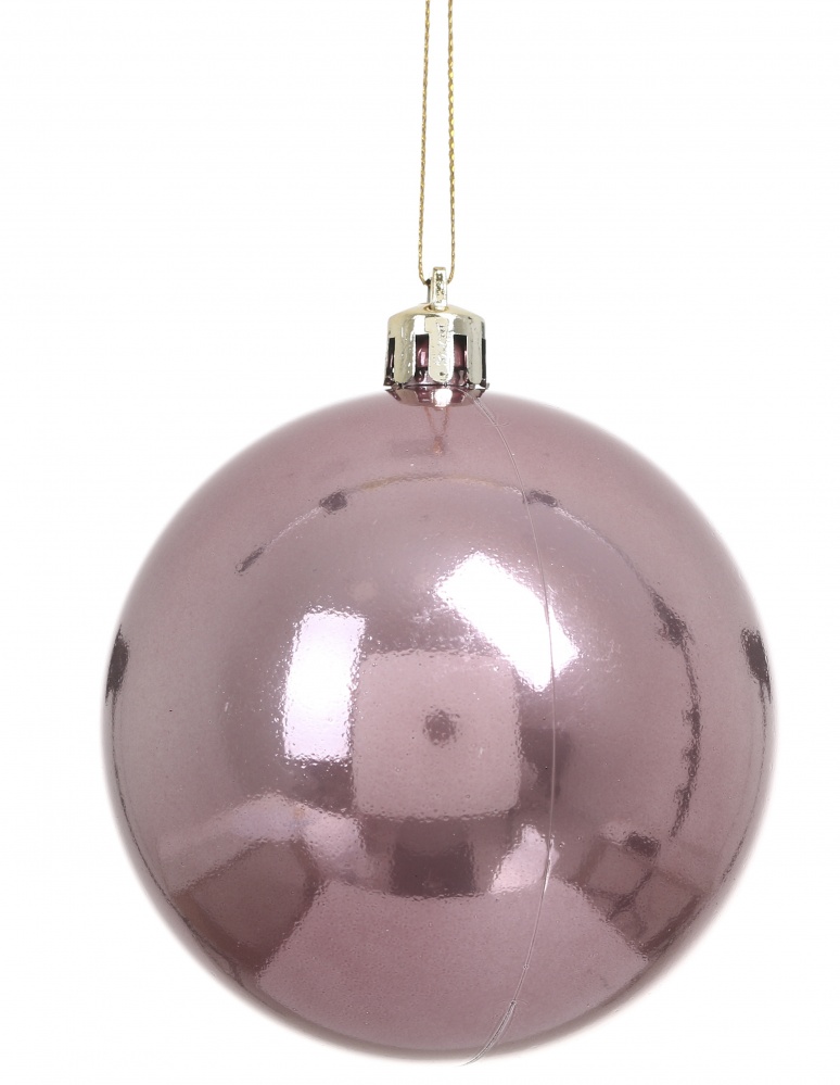 Набор елочных шаров Элеганс розовый с серебряным d 80 мм 35 шт./уп.