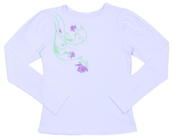 Блуза Valeri-Tex 1541-55-242-002 р.122 белый 