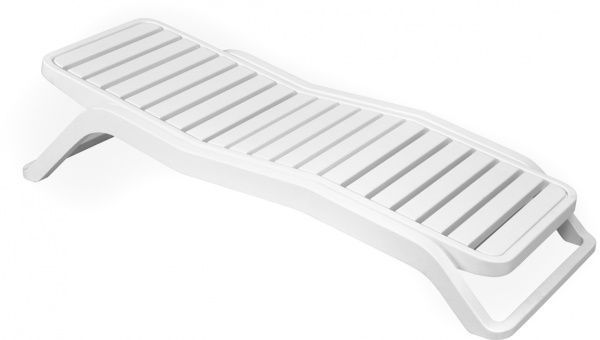 Лежак Ost-Fran Scirocco белый SCR023BI 71,4x187 см 