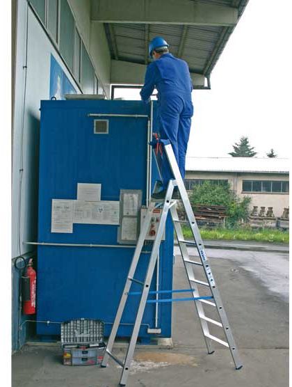 Лестница-стремянка Krause Stabilo 8 (124555) c органайзером 