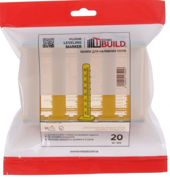 Маяки для наливного пола TecnicBuild 20 шт.