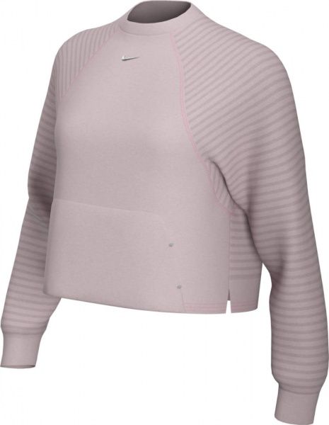 Джемпер Nike W NP LUX CLN DRY FLEECE CREW CU5745-516 р. XS розовый