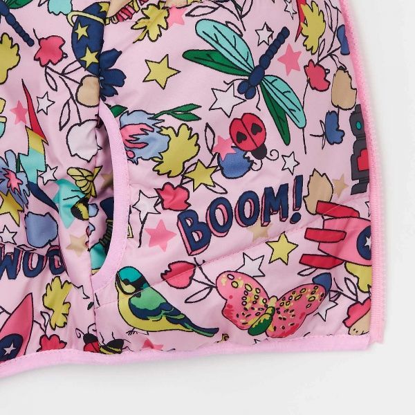 Жилет детский для девочки Соня Boom р.116 розовый с рисунком 