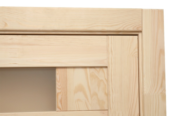 Дверное полотно Домінант-Вуд Мозаика 2-1 – полустекло 700х2000х36 ПО 700 мм под покраску 