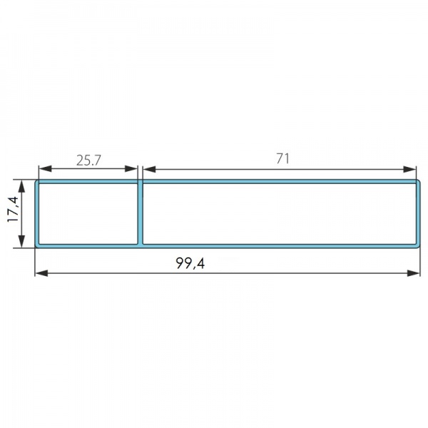 Правило прямоугольное UP! (Underprice) 1,5 м BLI-8102-00-0000.15