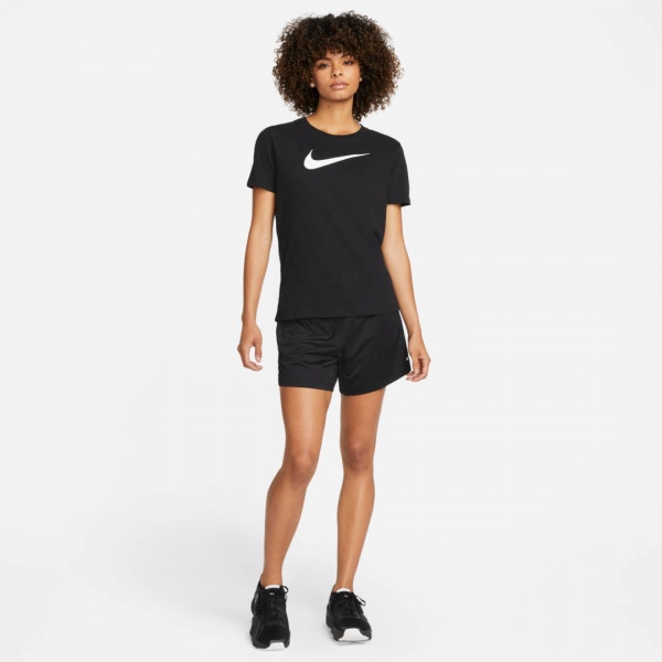 Футболка Nike W NK DF TEE SWOOSH FD2884-010 р.L чорний