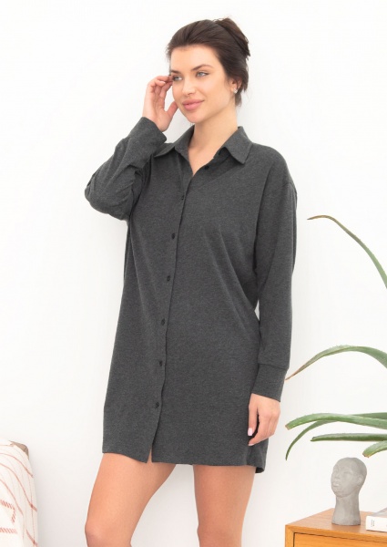 Халат домашній жіночий Roksana VANESSA №1531/16122 р. 50-52 антрацит №1531